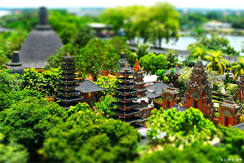 Temple balinais en miniature par Eric Vanbasten