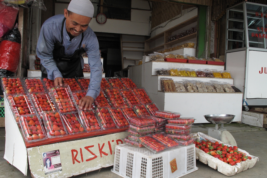 Feuille de route de la marche aux fraises de Bandung