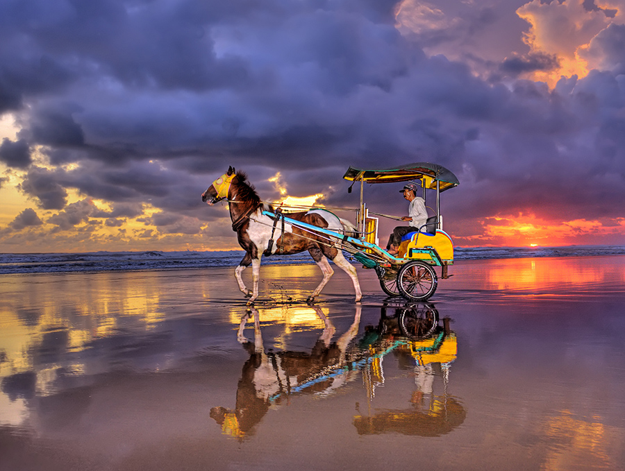 Leaving after sunset