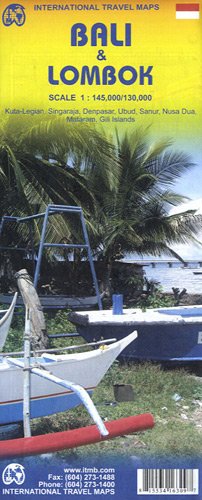 Carte routière Bali & Lombok éditée par ITM