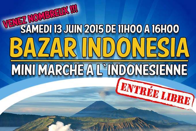 Bazar Indonesia à Marseille : RDV le 13 juin 2015 !