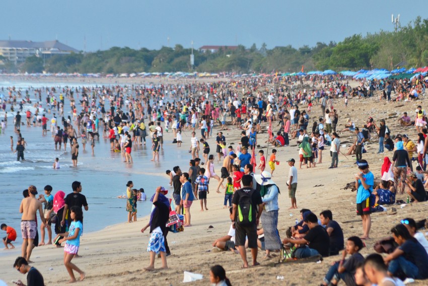 Plage de Kuta le 31/12/2015